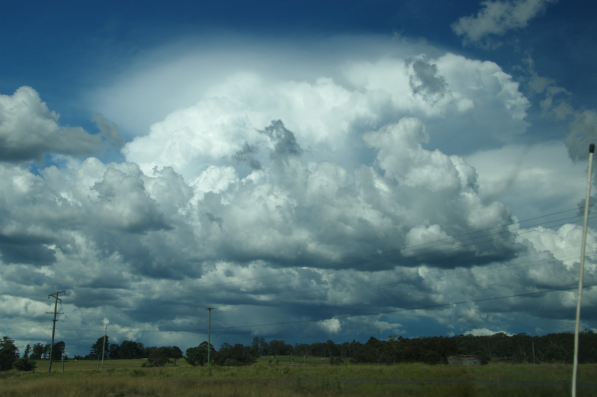 thunderstorm cumulonimbus_incus : near Warwick, QLD   24 January 2009