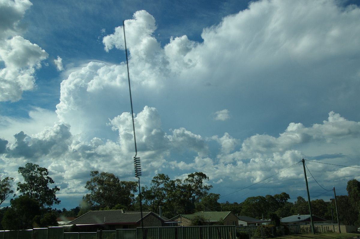 thunderstorm cumulonimbus_incus : near Warwick, QLD   24 January 2009