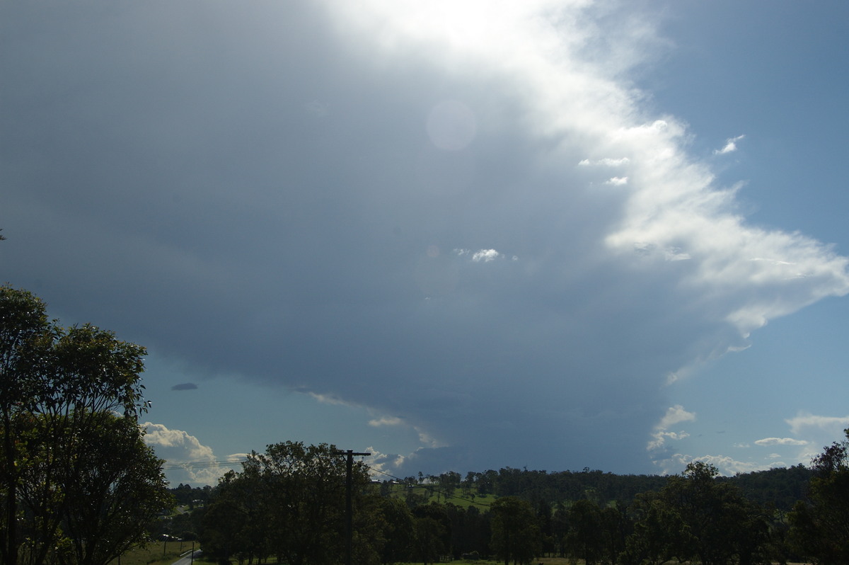 anvil thunderstorm_anvils : Spring Grove, NSW   15 March 2009