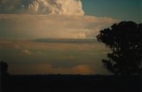 wall cloud still prominent south of Schofields 5:52pm